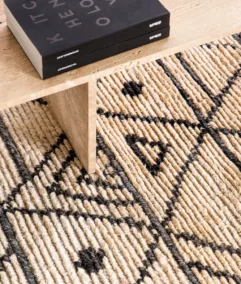 tribal pattern jute rug